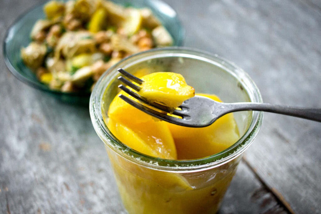 Suolasitruuna säilötty säilyke, vaakakuva, chez meru reseptit